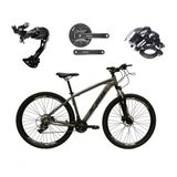 Bicicleta Aro 29 Ksw Xlt Alívio E Altus 27v Freio Hidráulico Garfo Trava - Grafite Tam.19
