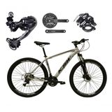 Bicicleta Aro 29 Ksw Xlt Shimano Deore E Altus 27v Freio Hidráulico Garfo Trava - Prata Tam.15
