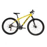 Bicicleta Aro 29 Gti Roma Alumínio 21v Freio A Disco Garfo Suspensão - Amarelo-preto Tam.21