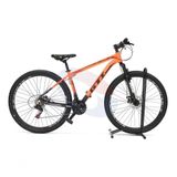 Bicicleta Aro 29 Gti Roma Alumínio 21v Freio A Disco Garfo Suspensão - Preto-laranja Tam.17