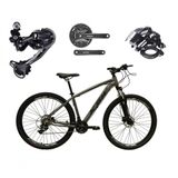 Bicicleta Aro 29 Ksw Xlt Shimano Deore E Altus 27v Freio Hidráulico Garfo Trava - Grafite Tam.21