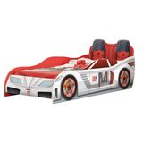 Cama Quarto Carro Fast Car Infantil Com Colchão Branco