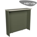 Bancada De Cozinha Herval Liz, Verde Off White, 120 Cm