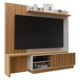 Estante Home Theater Guarujá Nature/off White Para Tv Até 70 - Permóbili