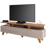Rack Tv 70 Pol 200cm Émile B01 Off White Freijó