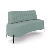 Sofá 2 Lugares Living 135cm Pé Ferro Pto Maraú Bouclê Azul K01 - D\&#39;rossi