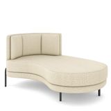Sofá Chaise Longue Living Lucca Direito D02 Linho Creme D-463