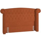 Cabeceira Cama Box Casal 160cm Sofia Bouclê Terracota