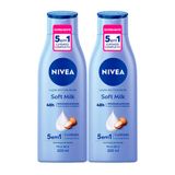 Kit 2 Hidratante Desodorante Nivea Soft Milk 200ml