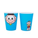 Jogo 2 Copos Plástico Cascão Azul 400ml Turma Da Mônica