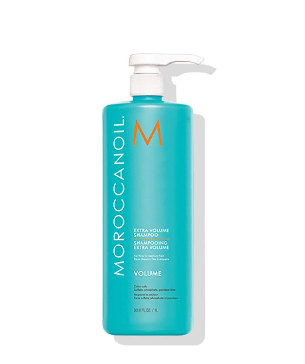 Shampoo Moroccanoil Extra Volume 1l Para Cabelos Finos Ou Lisos