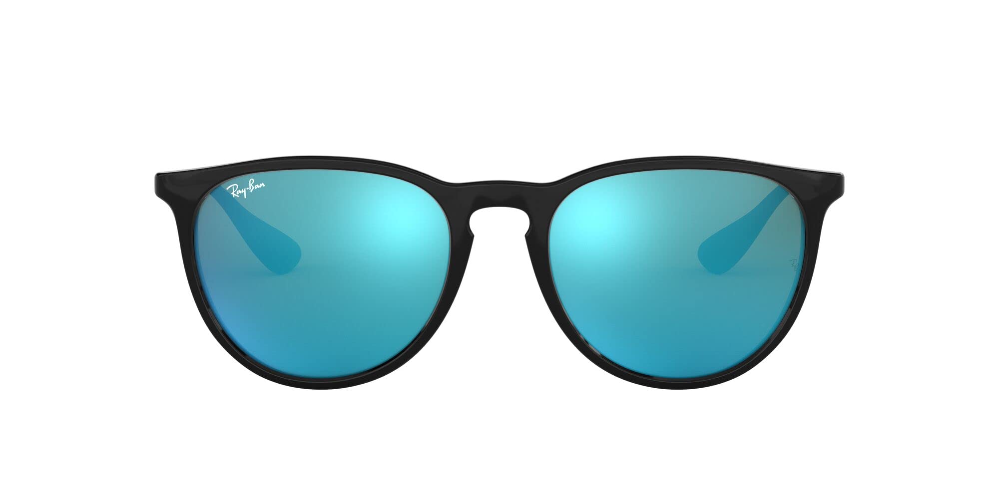 Óculos De Sol Ray-ban Rb4171 Erika Round 54mm Preto/marrom Claro