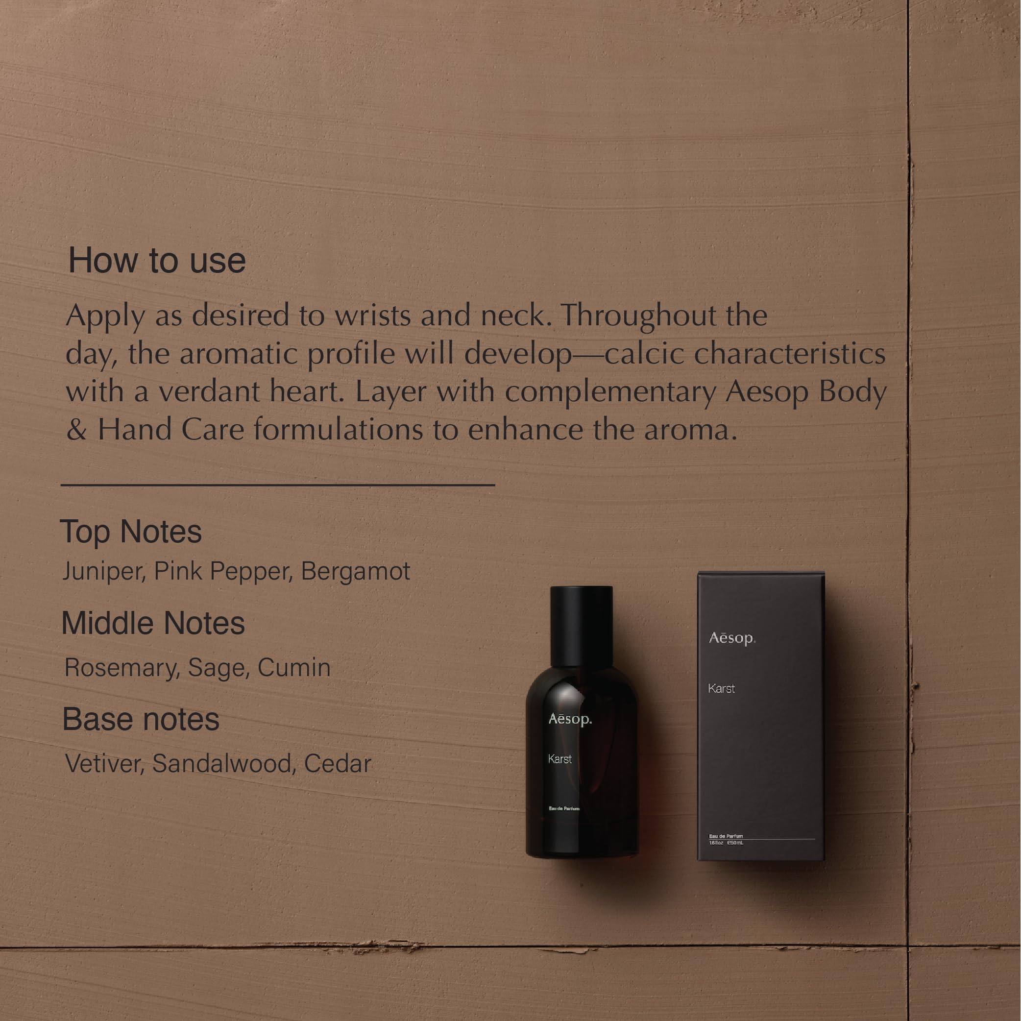 Perfume Aesop Karst Eau De Parfum 50ml Para Todos Os Gêneros