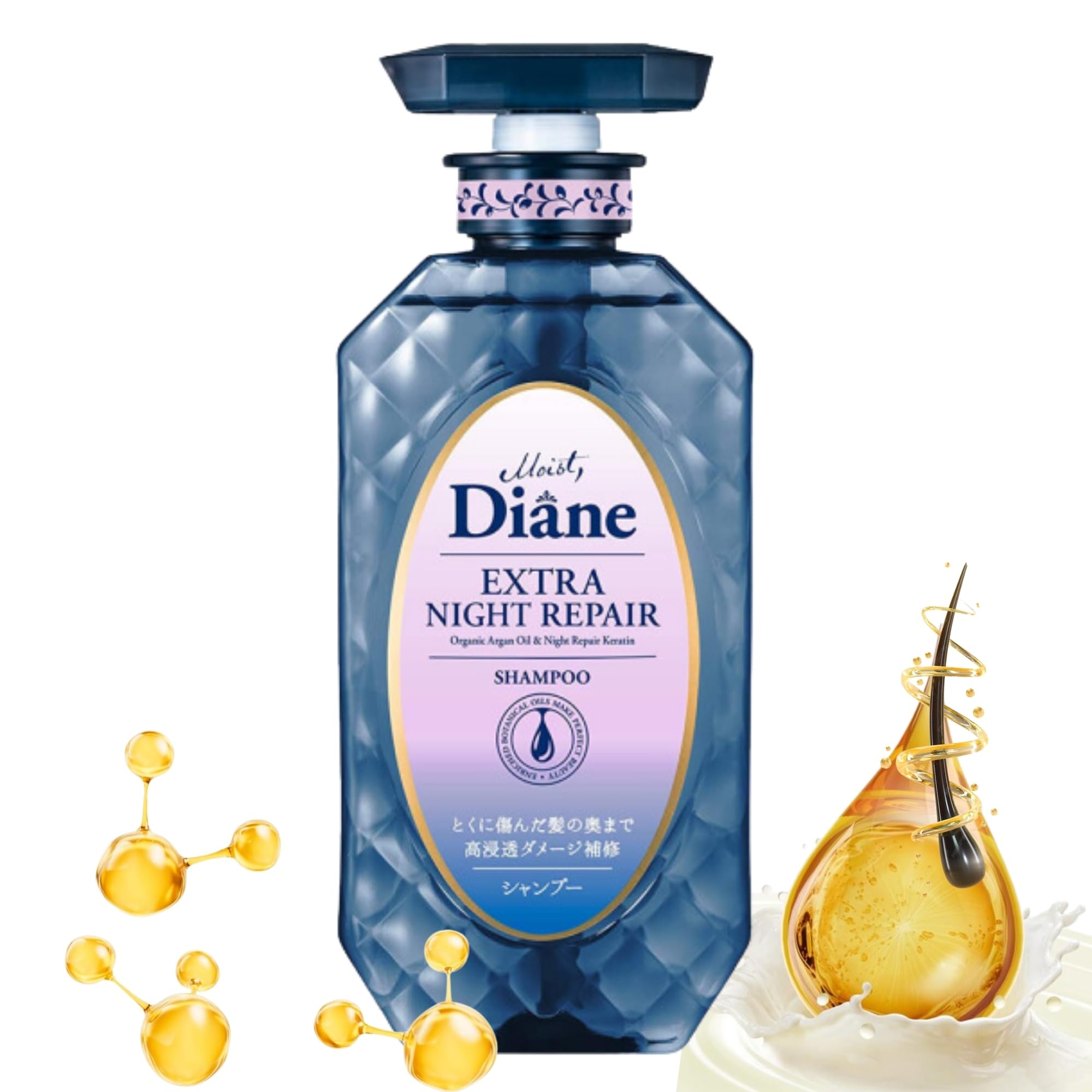 Shampoo Moist Diane Natural Hair 450 Ml Para Cabelos Danificados