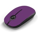 Mouse Sem Fio Unipows 2.4g Slim Portable Para Pc Roxo