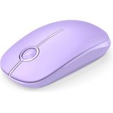Mouse Sem Fio Unipows 2.4g Nano Receptor Para Pc E Laptop Roxo