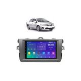 Kit Multimídia Corolla 09 / 14 Android 7 Pol 2/64gb Carplay Bt Usb Gps - Adak