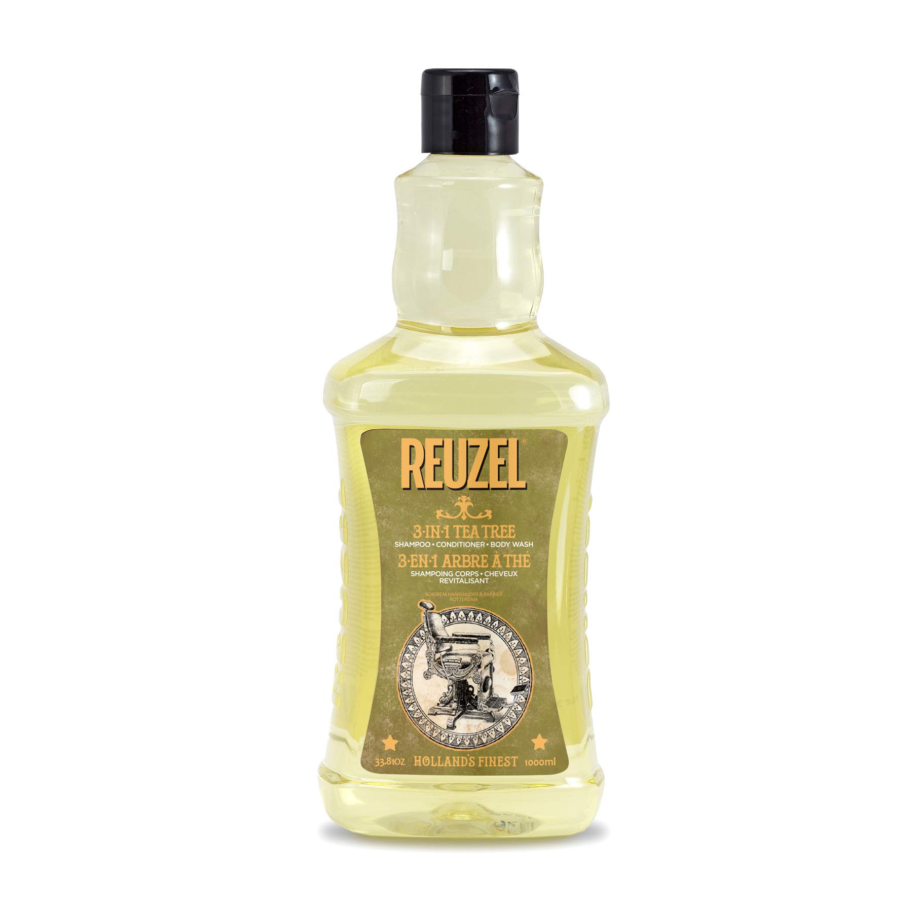 Shampoo Reuzel 3 Em 1 Para Limpeza De Melaleuca Para Cabelo E Corpo 1l