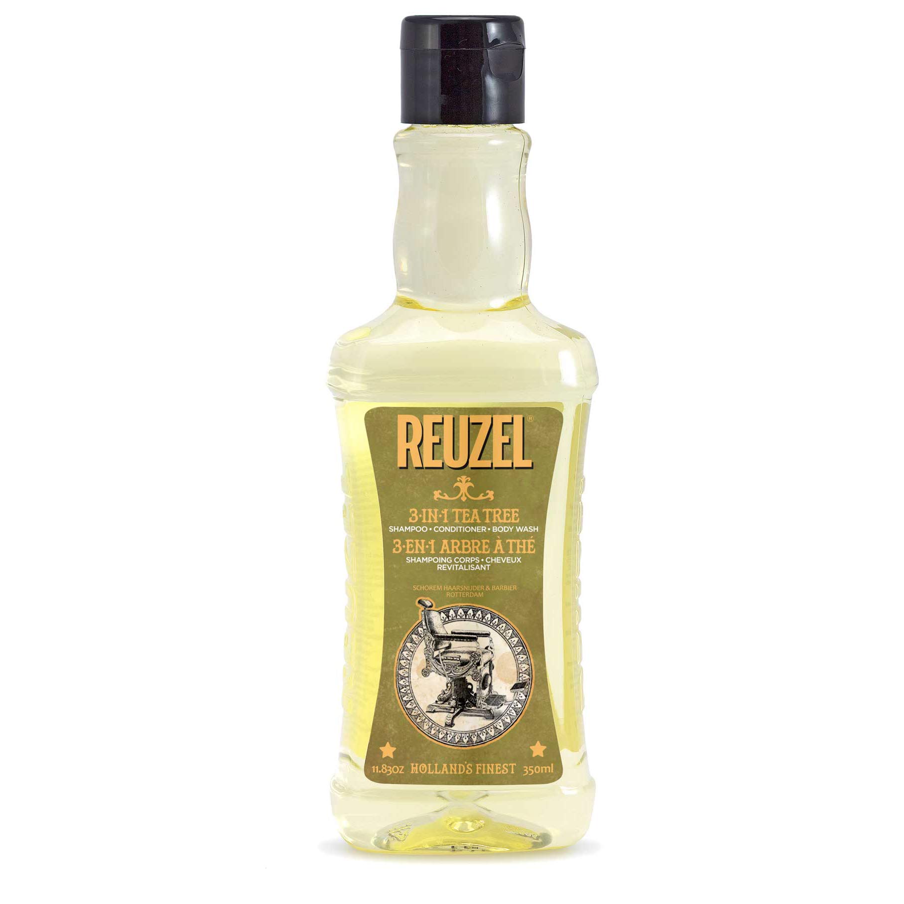 Shampoo Reuzel 3 Em 1 Para Limpeza De Melaleuca Para Cabelo E Corpo 350ml