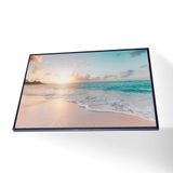 Quadro Praia Da Paz Vinil Com Vidro Tamanho/moldura 20x30 Baixa Cor Preta