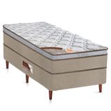 Cama Castor Solteiro Revolution Pocket Hibrido 88x188x54 + Box Castor