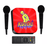 Karaoke Party Box Vermelho +2 Microfones +de 1000 Músicas Videoke (com Pontuação)