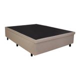 Base Box Baú Viúva 128x188x42cm Courino Bege