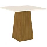 Mesa De Jantar Dora Quadrada 900mm Nature/off White - Henn