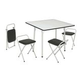 Conjunto de Mesa Dani com 4 Cadeiras Branco - única