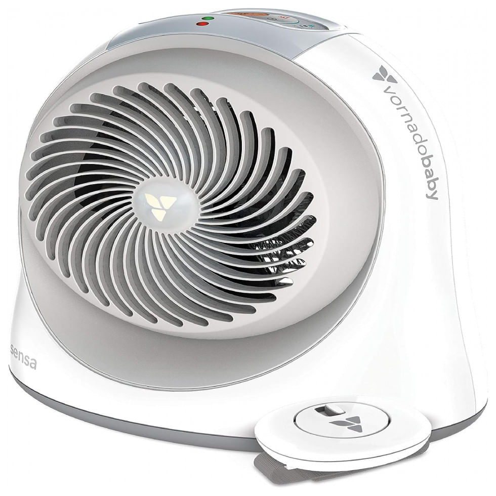 Aquecedor Eletrico Para Bebes Com Recursos De Seguranca Avancados E Temporizador, 110v, Vornadobaby Sensa, Branco