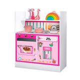 Cozinha De Brinquedo Estante Mdf Rosa Pink Letty Shop Jm