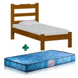 Cama Solteiro Madeira Imbuia Esmeralda Gazin