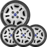 4x Calota Fiat Mille Palio Siena Uno Aro 13 Com Emblem 071cb