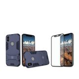 Kit Capa Armor E Pelicula Coverage Preta Para Iphone X E Xs - Gorila Shield