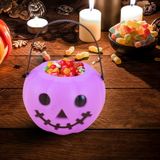 Bolsa De Doces Ou Travessuras De Halloween Com Frutas Luminosas Led Para Crianças