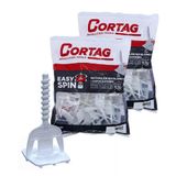 Kit 100 Espaçador Nivelador Easy Spin Rosca 1,5mm Cortag