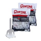 Kit 100 Espaçador Nivelador Piso Easy Spin Rosca 1mm Cortag