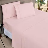Conjunto Lencol Casal King Size Aundria 200 Fios 100%algodao