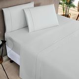 Conjunto Lencol Casal King Size Aundria 200 Fios 100%algodao