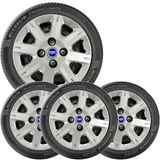 4x Calota Fiat Uno Palio Aro 13 Emblema  072cb