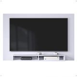 Estante Painel Home Suspenso Tv Smart 42 Polegadas Nicho Eletrônico Sala Quarto Pequeno Decoração Retrô Manhattan - Branco - Rpm