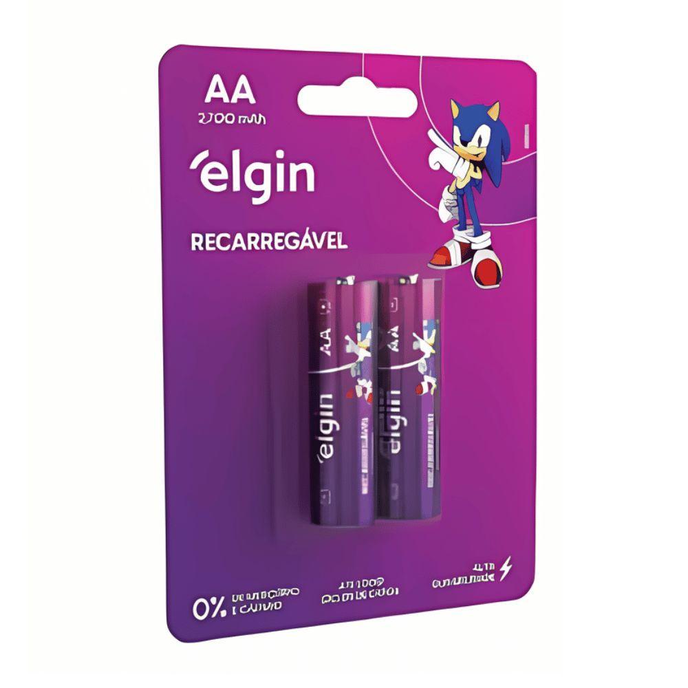 Pilha Recarregavel Elgin Aa 2700mah Blister Com 4