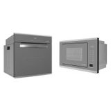 Forno Elétrico Digital De Embutir 220v 68 Litros Mfe0268g1 Micro-ondas De Embutir 25l 220v Mmo0225g1 Inox