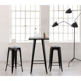 Mesa Alta Bistrô De Bar + 2 Banquetas Altas Iron Tolix
