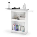 Tábua De Passar Roupa Luna Com Suporte Para Ferro Branco - Desk Design