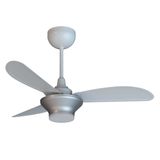 Ventilador de Teto Ventisol Mistral Led 3P Cinza e Branco Bivolt com Controle Remoto