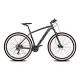 Bicicleta Aro 29 Ksw Xlt 24v K7 Câmbios Shimano Freio Hidráulico Garfo Trava Pneu Faixa - Grafite Tam.17