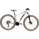 Bicicleta Aro 29 Ksw Xlt 24v K7 Câmbios Shimano Freio Hidráulico Garfo Trava Pneu Faixa - Branco Tam.15