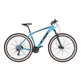 Bicicleta Aro 29 Ksw Xlt 24v K7 Câmbios Shimano Freio Hidráulico Garfo Trava Pneu Faixa - Azul Tam.21