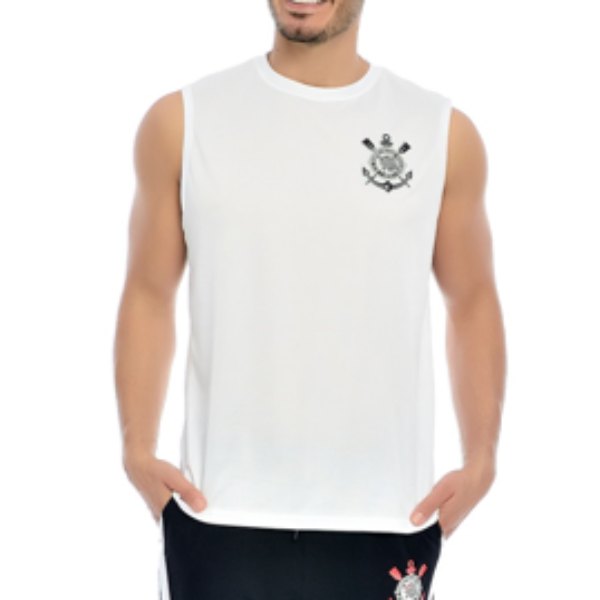 Regata Corinthians Fitness Com Barra Masculina